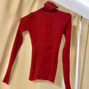 Red Long Sleeve Turtleneck